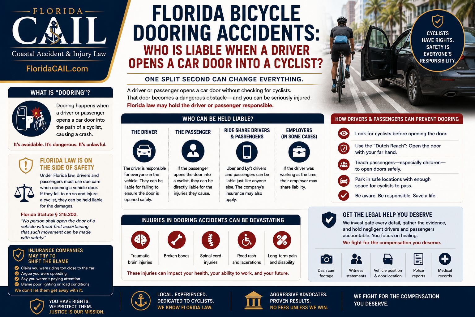 Florida bicycle dooring accidents